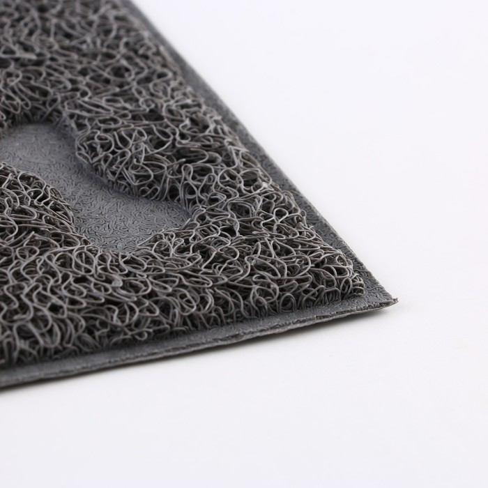 Коврик универсальный под миску и лоток &laquo;&lrm;Косточки&raquo;&lrm;, 30х40 см, серый