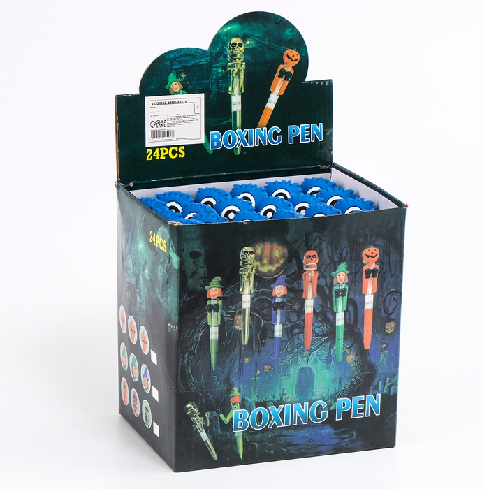 Ручка-прикол &laquo;Монстр&raquo;, боксер, синяя паста