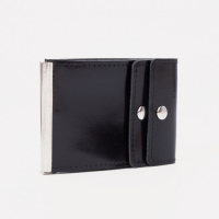 Зажим для купюр, отдел для монет, цвет чёрный Зажим для купюр, отдел для монет, цвет чёрный