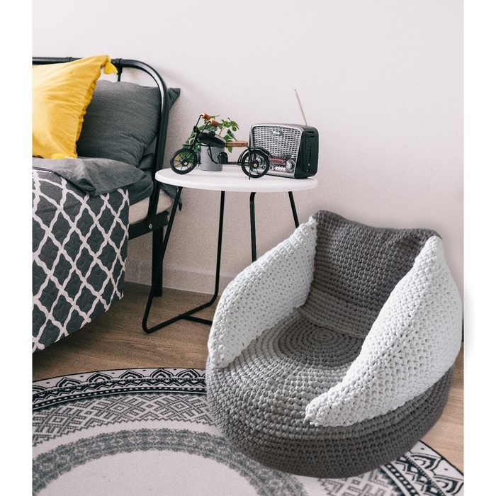 Шнур для вязания 35% хлопок,65%  полипропилен 3 мм 85м/160&plusmn;10 гр (Рябина/шоколад)