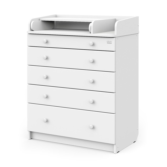 Комод пеленальный детский Maks 800/5, 80х47х101 см., 5 ящиков, с органайзером, цвет белый