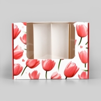 Коробка для эклеров с вкладышами «Для тебя», 20 х 15 х 5 см Коробка для эклеров с вкладышами «Для тебя», 20 х 15 х 5 см