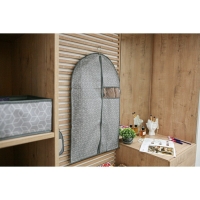 Чехол для одежды Доляна &laquo;Фора&raquo;, ПВХ окно, 90&times;60 см, цвет серый