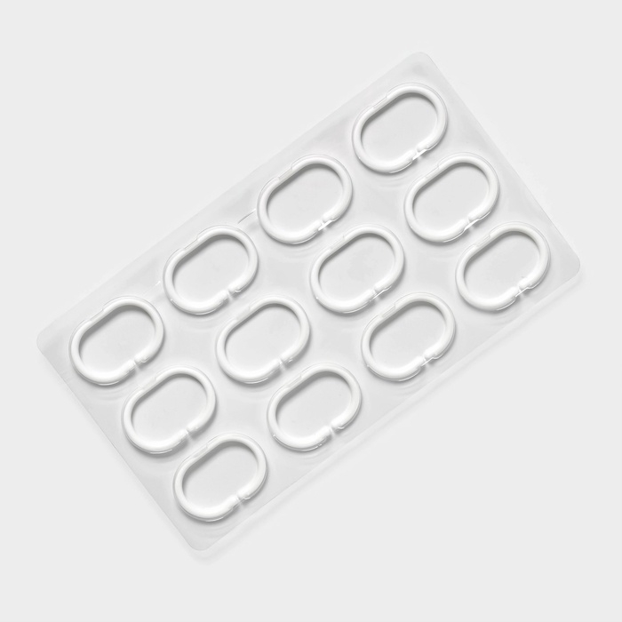 Штора для ванны SAVANNA &laquo;Классика&raquo; с люверсами, 180&times;200 см, цвет белый