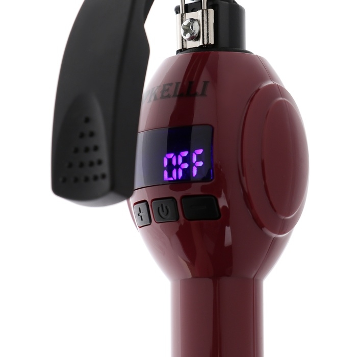 Плойка KELLI KL-1243, 40 Вт, керамическое покрытие, d=11 мм, чёрно-розовая Плойка KELLI KL-1243, 40 Вт, керамическое покрытие, d=11 мм, чёрно-розовая