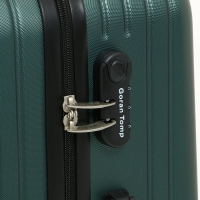 Чемодан средний 78 л (M), отдел на молнии, 4 колеса, цвет зелёный Чемодан средний 78 л (M), отдел на молнии, 4 колеса, цвет зелёный