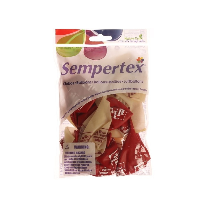 Воздушный шар латексный 12" &laquo;ТЫ ЕСТЬ!&raquo;, прозрачный, цвета красный, белый, 15 шт.