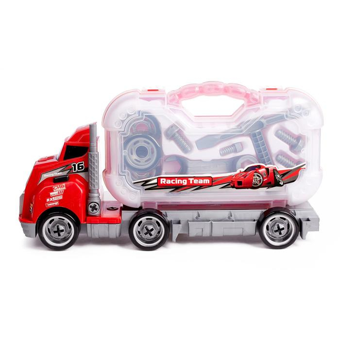 Конструктор &laquo;Грузовик&raquo; с чемоданом инструментов, звуковые эффекты