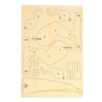 Электронный конструктор &laquo;Механический тираннозавр&raquo;, 91 элемент, наклейки