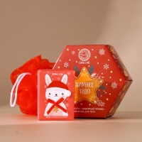 Подарочный набор URAL LAB «Зимнее чудо», мыло для рук кусковое 100 г и мочалка для тела, Новый Год Подарочный набор URAL LAB «Зимнее чудо», мыло для рук кусковое 100 г и мочалка для тела, Новый Год