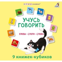 Книжки &mdash; кубики &laquo;Учусь говорить. Буквы. Слоги. Слова&raquo;