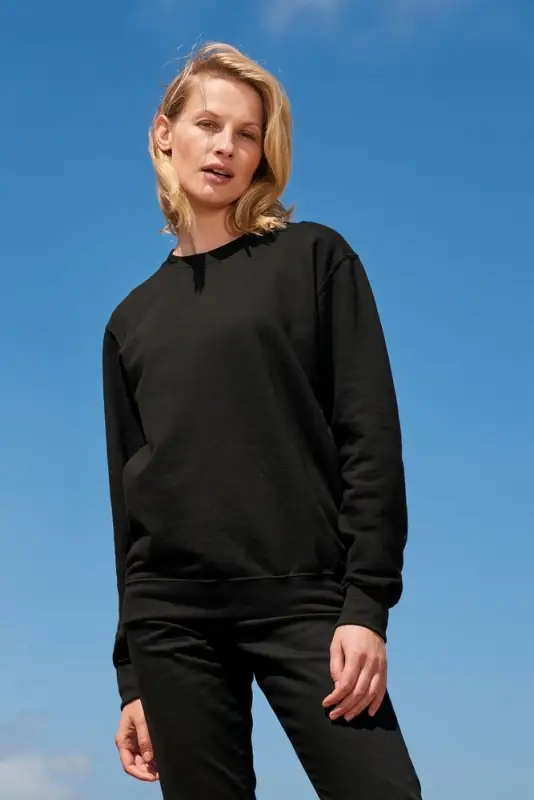 Свитшот унисекс Columbia, черный меланж, размер XS