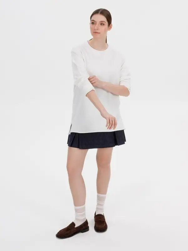 Лонгслив унисекс Siluetti Fuori, молочно-белый, размер S/M