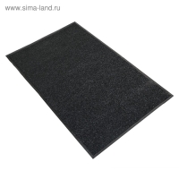 Коврик придверный влаговпитывающий, ребристый, &laquo;Комфорт&raquo;, 90&times;150 см, цвет чёрный