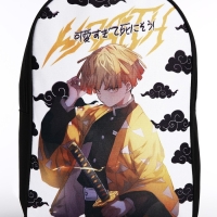 Рюкзак школьный текстильный &laquo;Аниме&raquo;, 38х14х27 см, цвет чёрный, белый