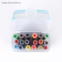 Фломастеры, 18 цветов, толстые, с печатью, вентилируемый колпачок, МИКС