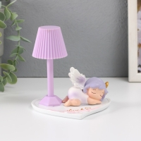 Сувенир пластик свет "Спящая малышка-ангел" МИКС 10,8х10,5х11 см Сувенир пластик свет "Спящая малышка-ангел" МИКС 10,8х10,5х11 см