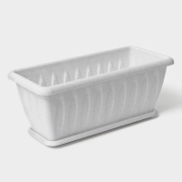 Ящик балконный для цветов «Фелиция», 40 см, цвет мраморный Ящик балконный для цветов «Фелиция», 40 см, цвет мраморный