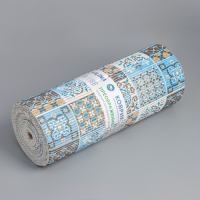 Коврик для ванной комнаты &laquo;Преображение&raquo;, ширина 65 см, рулон 15 м, цвет оранжево-синий