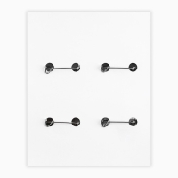 Значок металлический аниме , набор &laquo;Неон&raquo;, d=38 мм, 4 шт.