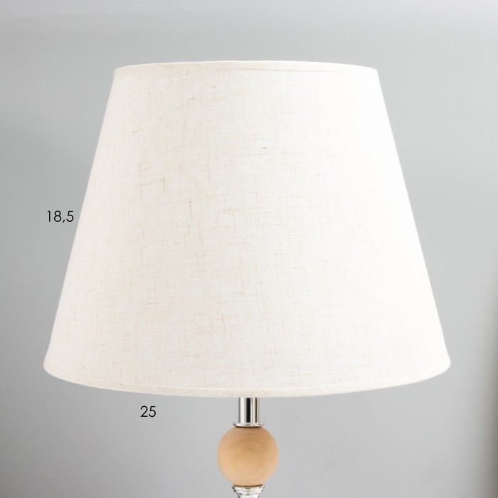 Настольная лампа "Апали" E27 40Вт светлое дерево 25х25х39 см RISALUX