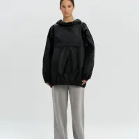 Дождевик-анорак Alatau, укороченный, черный, единый размер