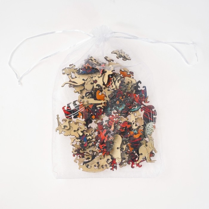 Пазлы деревянные фигурный &laquo;Лев&raquo;, 148 элементов