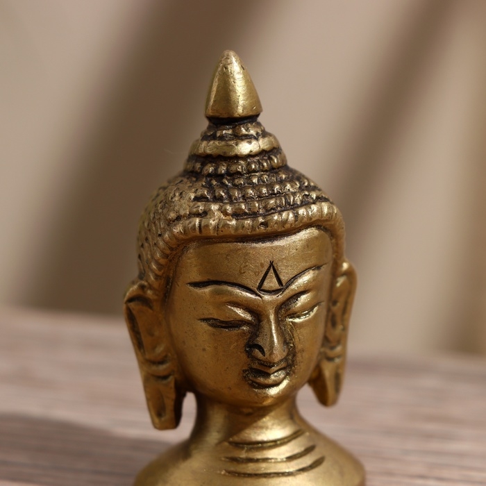 Сувенир "Голова Будды" латунь 5,5 см
