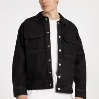 Куртка джинсовая O2, черная, размер XS/S