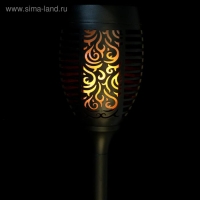 Садовый светильник Uniel на солнечной батарее &laquo;Факел&raquo;, 12 &times; 50 &times; 12 см, эффект пламени