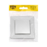 Выключатель TOT Glossy Glass, 10 А, 1 клавиша, скрытый, стекло, серебристый Выключатель TOT Glossy Glass, 10 А, 1 клавиша, скрытый, стекло, серебристый