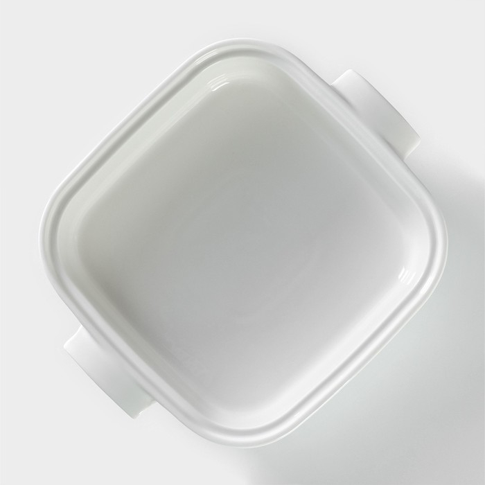 Мармит из жаропрочной керамики квадратный Magistro &laquo;Бланш&raquo;, 2,2 л, 27,5&times;23,2&times;12 см