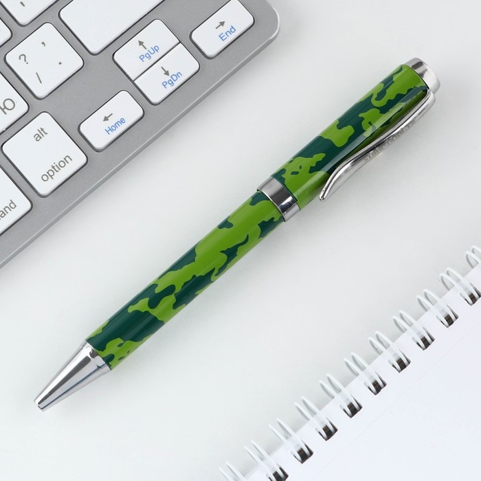 Ручка металл &laquo;Настоящий мужчина&raquo;, синяя паста 1.0 мм