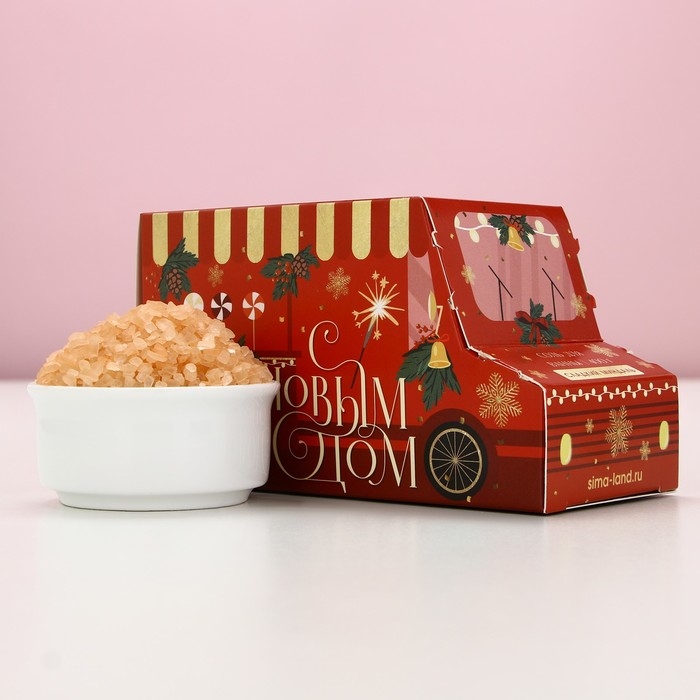 Соль для ванны &laquo;Для тебя в Новый Год&raquo;, 400 г, аромат миндаля, ЧИСТОЕ СЧАСТЬЕ