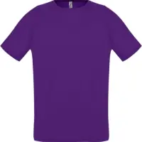 Футболка унисекс Sporty 140 темно-фиолетовая, размер M Футболка унисекс Sporty 140 темно-фиолетовая, размер M