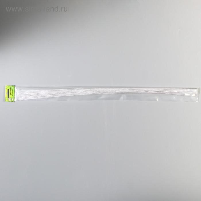 Проволока для творчества d-0,8 мм, 60 см, 50 шт, белый Проволока для творчества d-0,8 мм, 60 см, 50 шт, белый