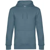 Толстовка с капюшоном унисекс King, серо-синяя, размер 3XL Толстовка с капюшоном унисекс King, серо-синяя, размер 3XL