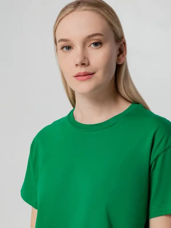 Футболка унисекс T-bolka 140, темно-зеленая, размер S