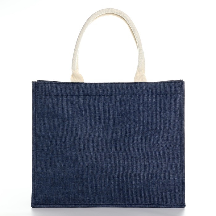 Сумка женская пляжная Тропики, 41,5х34х12 см, зелёный цвет