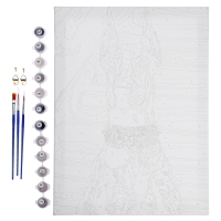 Картина по номерам на холсте с подрамником &laquo;Доберман&raquo;, 30х40 см