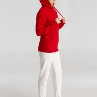 Толстовка с капюшоном унисекс King, красная, размер 4XL