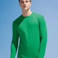 Футболка мужская с длинным рукавом Monarch 150, ярко-зеленая, размер XL Футболка мужская с длинным рукавом Monarch 150, ярко-зеленая, размер XL