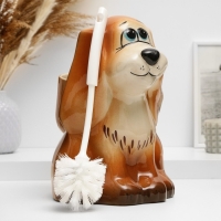 Подставка под ёрш "Собака", с ёршиком Подставка под ёрш "Собака", с ёршиком