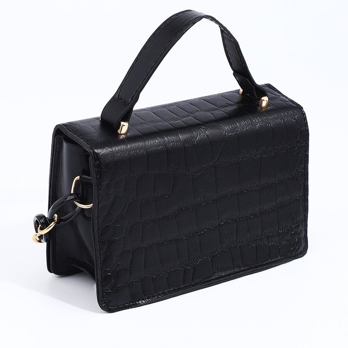 Сумка мессенджер на магните, цвет чёрный Сумка мессенджер на магните, цвет чёрный