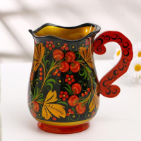 Кувшин &laquo;Ягодка&raquo;, без крышки, 18,5&times;12&times;19 см, хохлома, микс