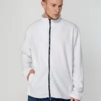 Куртка флисовая унисекс Manakin, белая, размер M/L