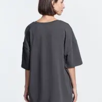 Футболка унисекс оверсайз Crosstown, темно-серая, размер L