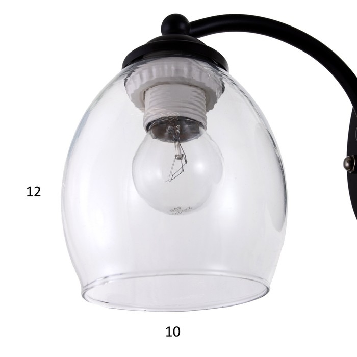 Бра 2073/1 E27 40Вт черный 17х13х20 см Бра 2073/1 E27 40Вт черный 17х13х20 см