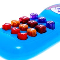 Музыкальный телефон &laquo;С Новым годом!&raquo;, звук, свет, цвет синий