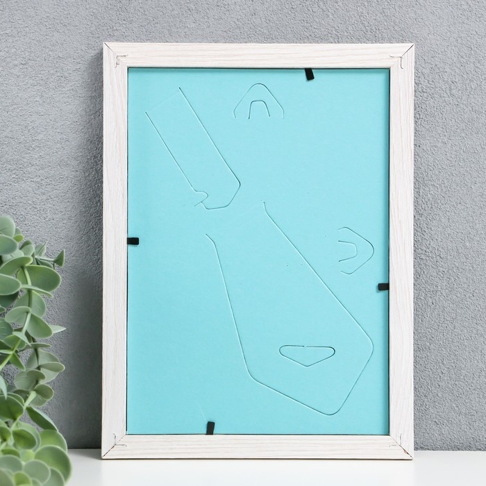 Фоторамка МДФ 15х21 см, №6, Молочный дуб (пластиковый экран)